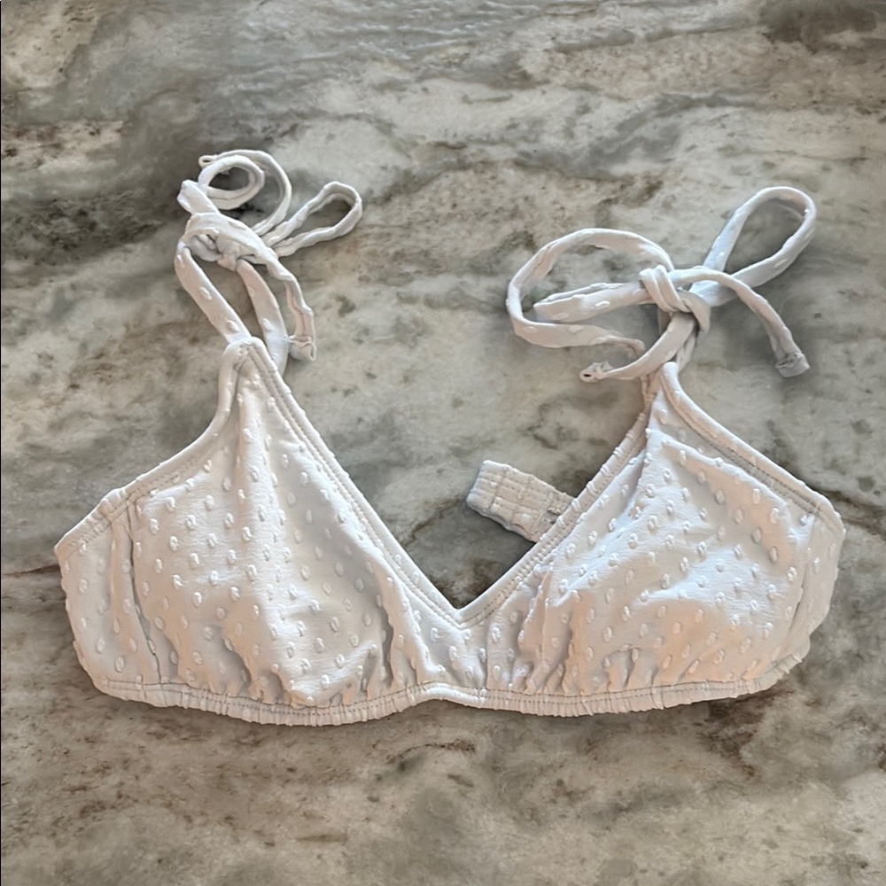 Xhilaration White Bikini with Adjustable Tie Straps
